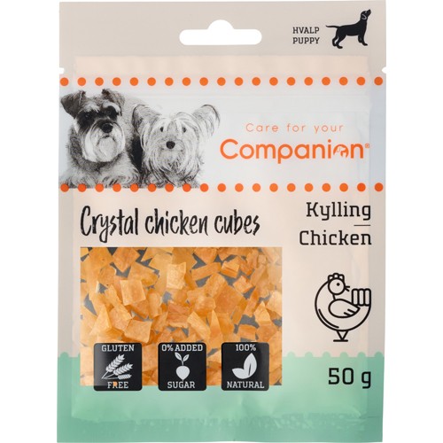 Companion Crystal Chicken Cubes for Puppy, 50g
