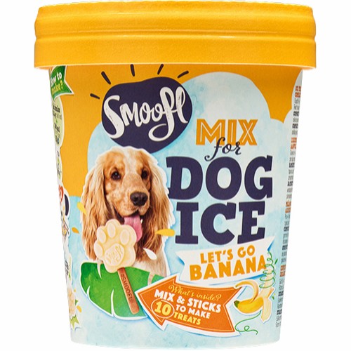 Smoofl hunde is Mix 160g med banan