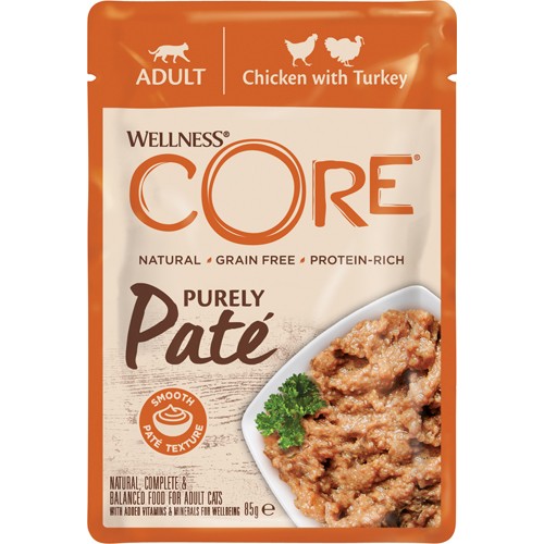 CORE Cat purely pate, Chicken w/Turkey 85 g