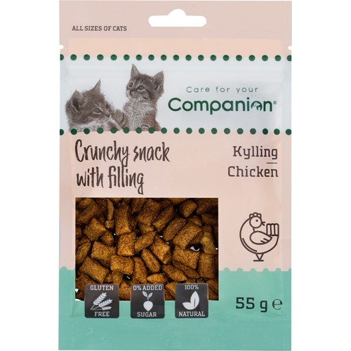 Companion Cat Crunchy Snack with filling - Chicken 50g