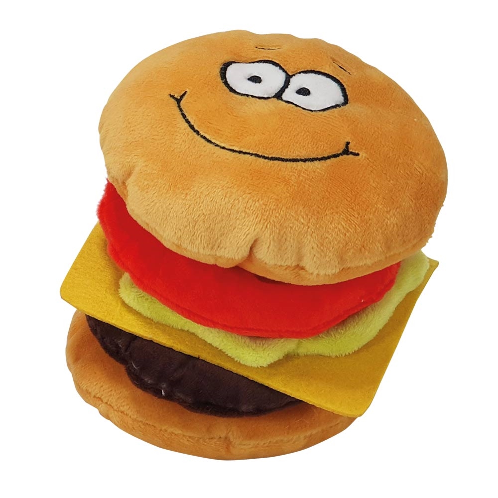 Plysj leke „Happy Food“ Cheeseburger 15 cm