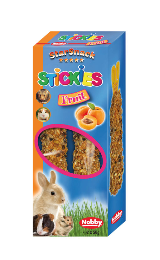 Star Snack Frøstang/ Stickies til smådyr, frukt 2X56 gram