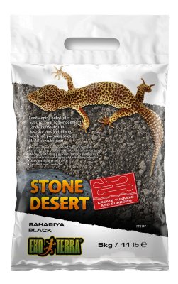 Stone Desert svart 5kg, gravesubstrat Exoterra