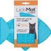 Slikkematte til katt / LickiMat Cat Casper lys blå 22x16 cm