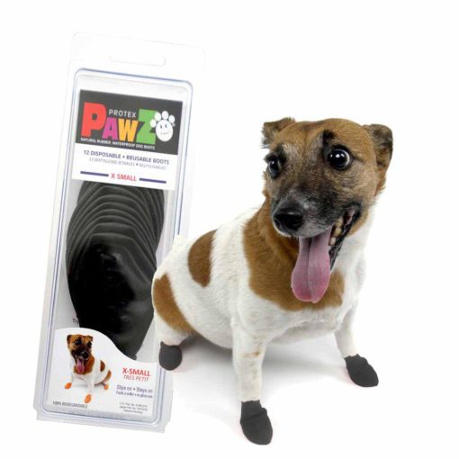 Pawz hundesko, X-Small Black, 5,1 cm, sort