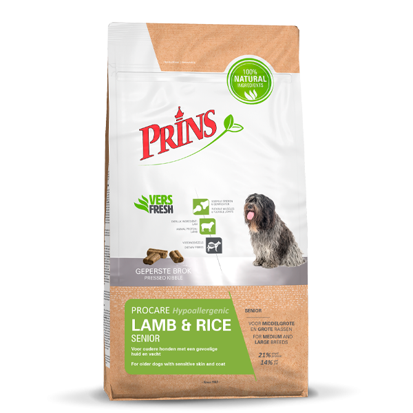 Prins ProCare Lamb & Rice Senior Hypoallergenic 15kg