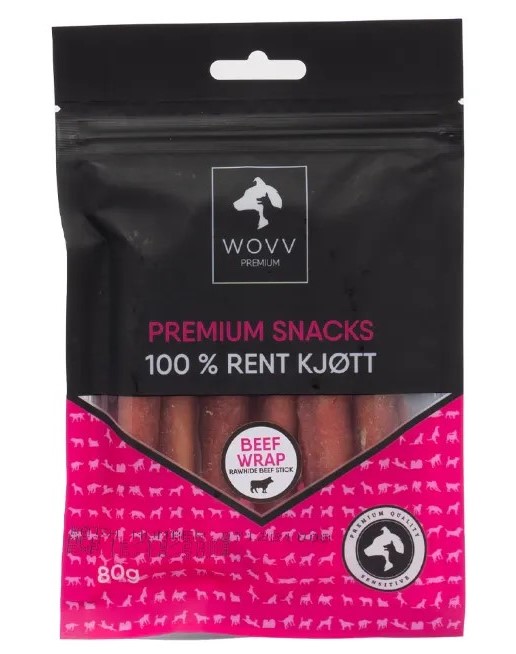 Wovv tyggepinner med oksekjøtt 80g