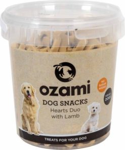 Ozami Dog Snack Hearts Duo Lamb Bucket 500g