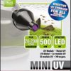 Aquael UV lampe Mini UV LED Svart 0,5W