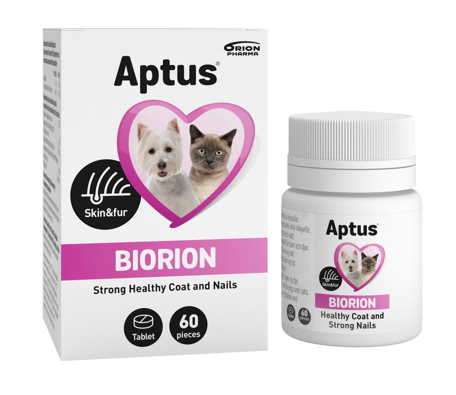 APTUS Biorion tabletter til hund og katt, 60 stk