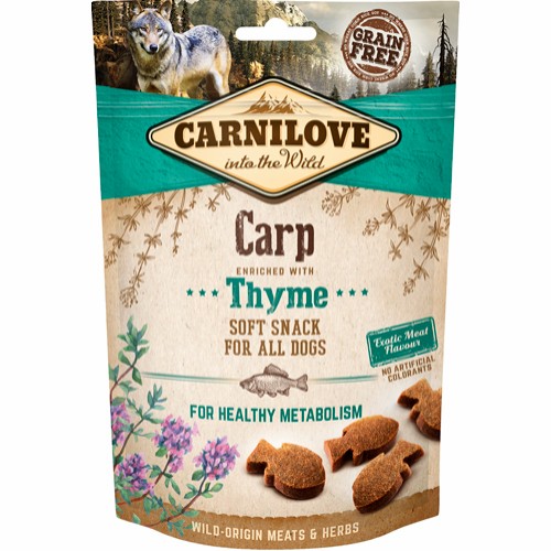 Carnilove Dog Soft Snack Karpe med Timian 200g