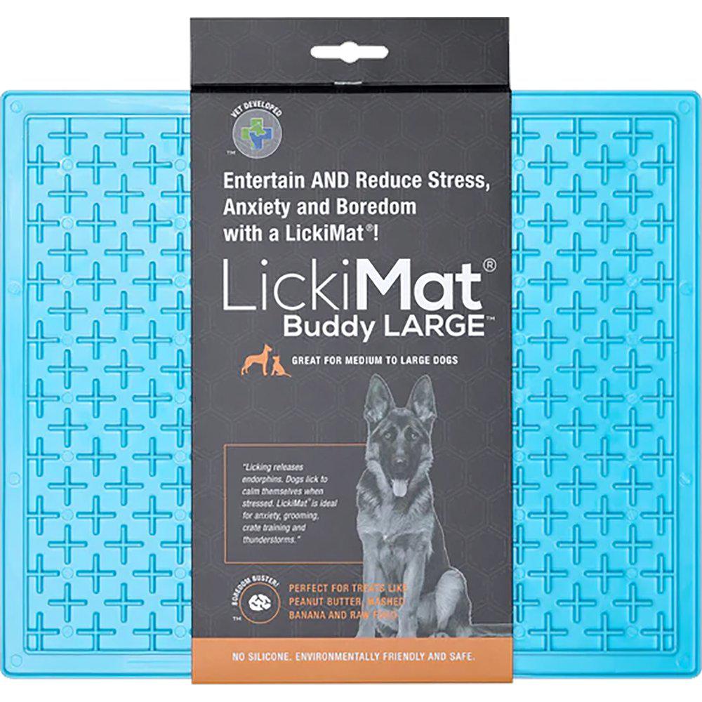 Slikkematte til hund / Lickimat Buddy XL lys blå  30,5x25,5cm