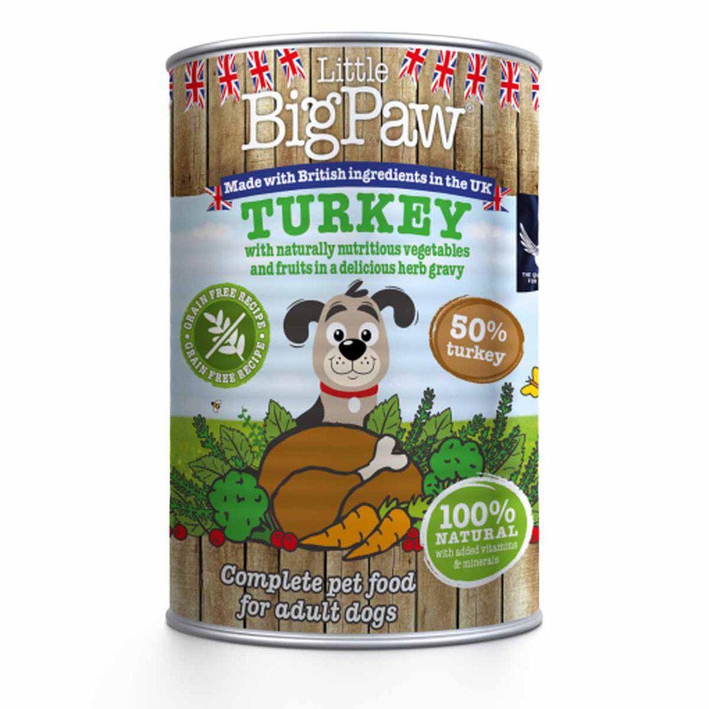 Little Big Paw Turkey, Cranberries, Broccoli, Carrot & Herbs 390g