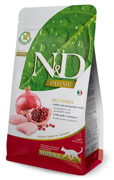 Farmina N&D Prime Cat Chicken & Pomegranate Neutered Adult 5 kg