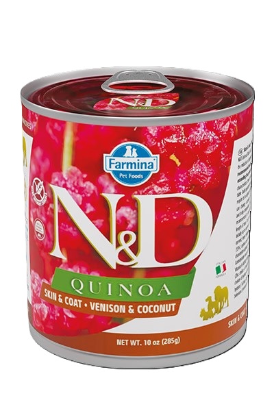 Farmina N&D Dog Skin & Coat Quinoa Venison & Coconut 285 gr.