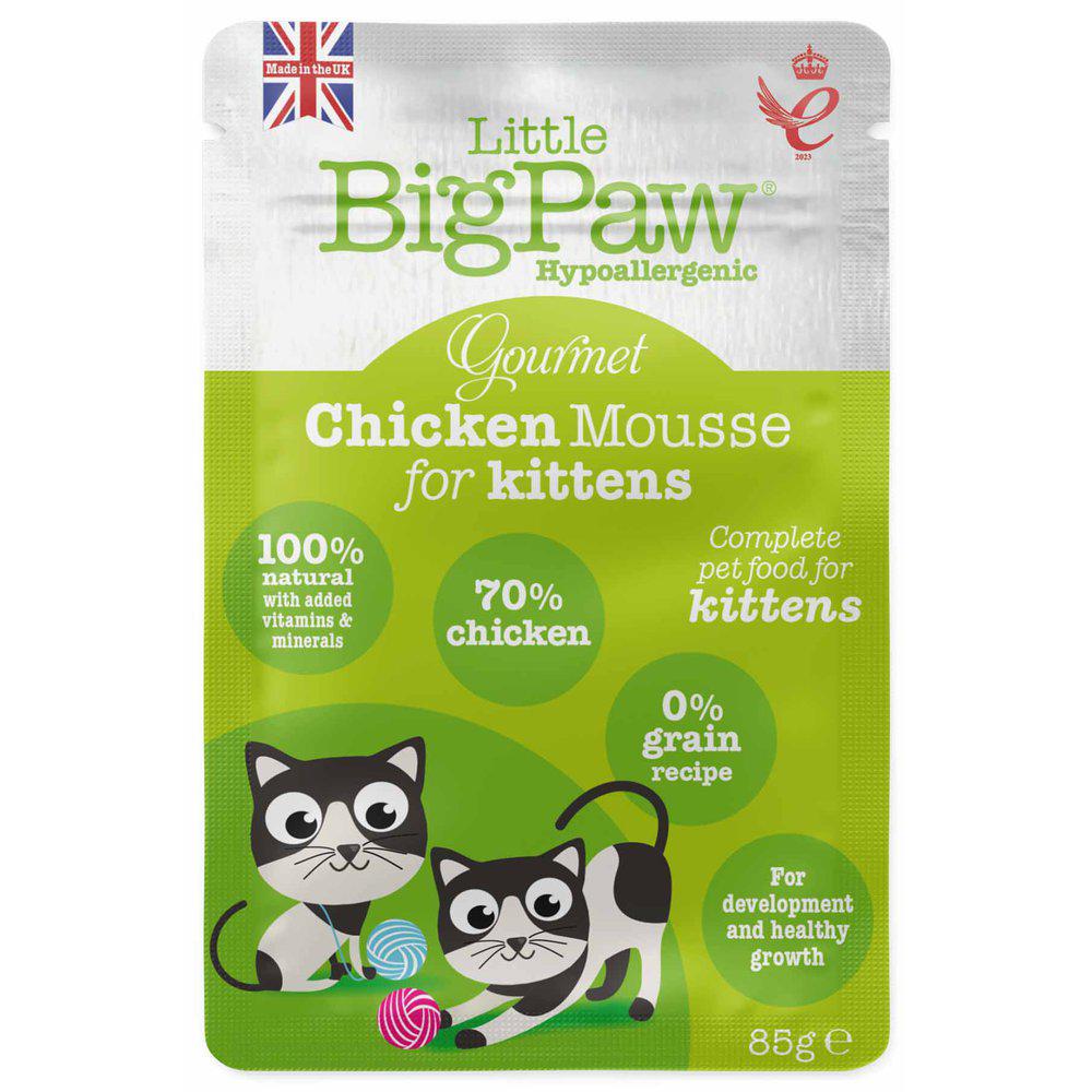 Little Big Paw Pouch Gourmet Chicken Mousse Kitten85g