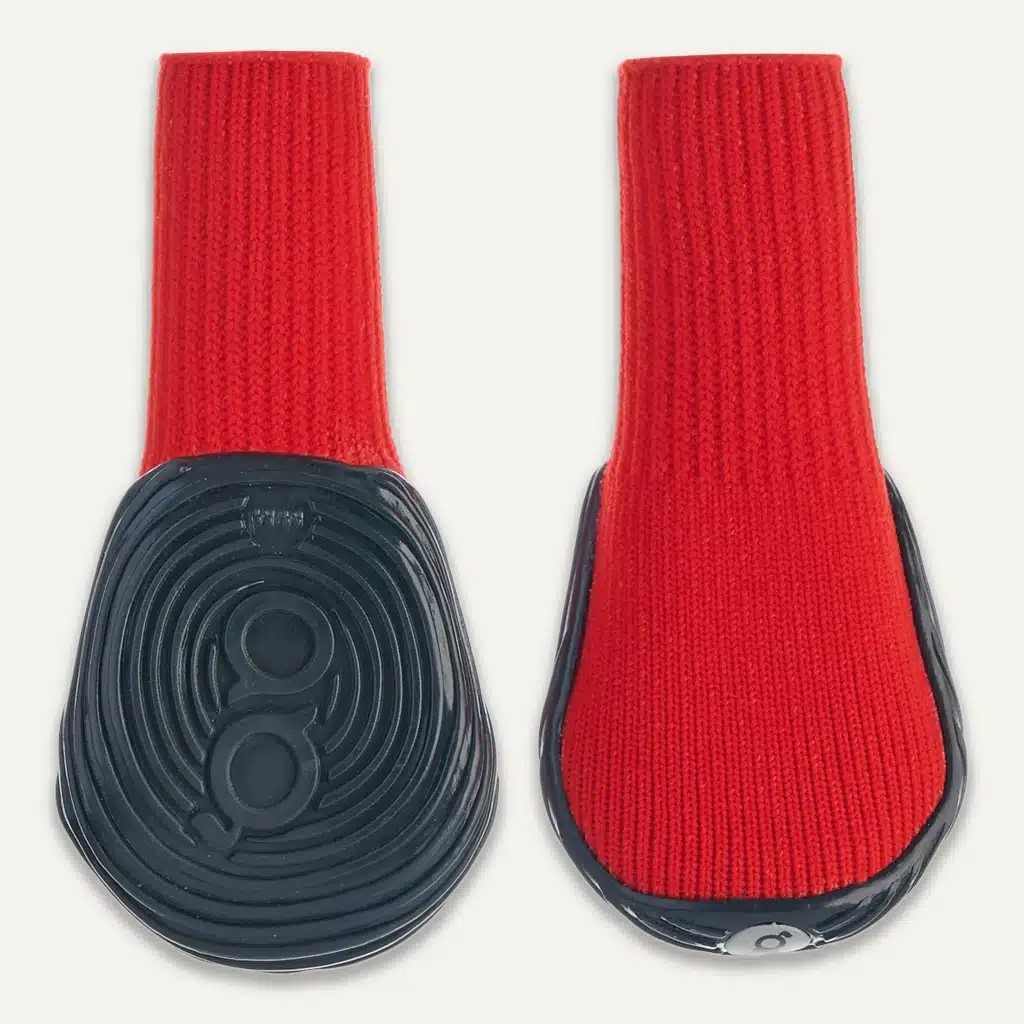 Goo-eez Dog Boots Ultras 2 stk i pakken, Red/Black | Flere størrelser (M-XXL)