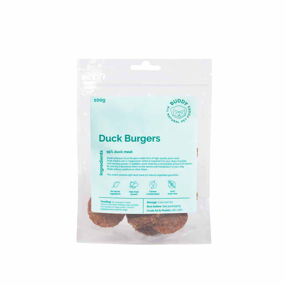 Buddy Meaty Burgers- Duck 100g