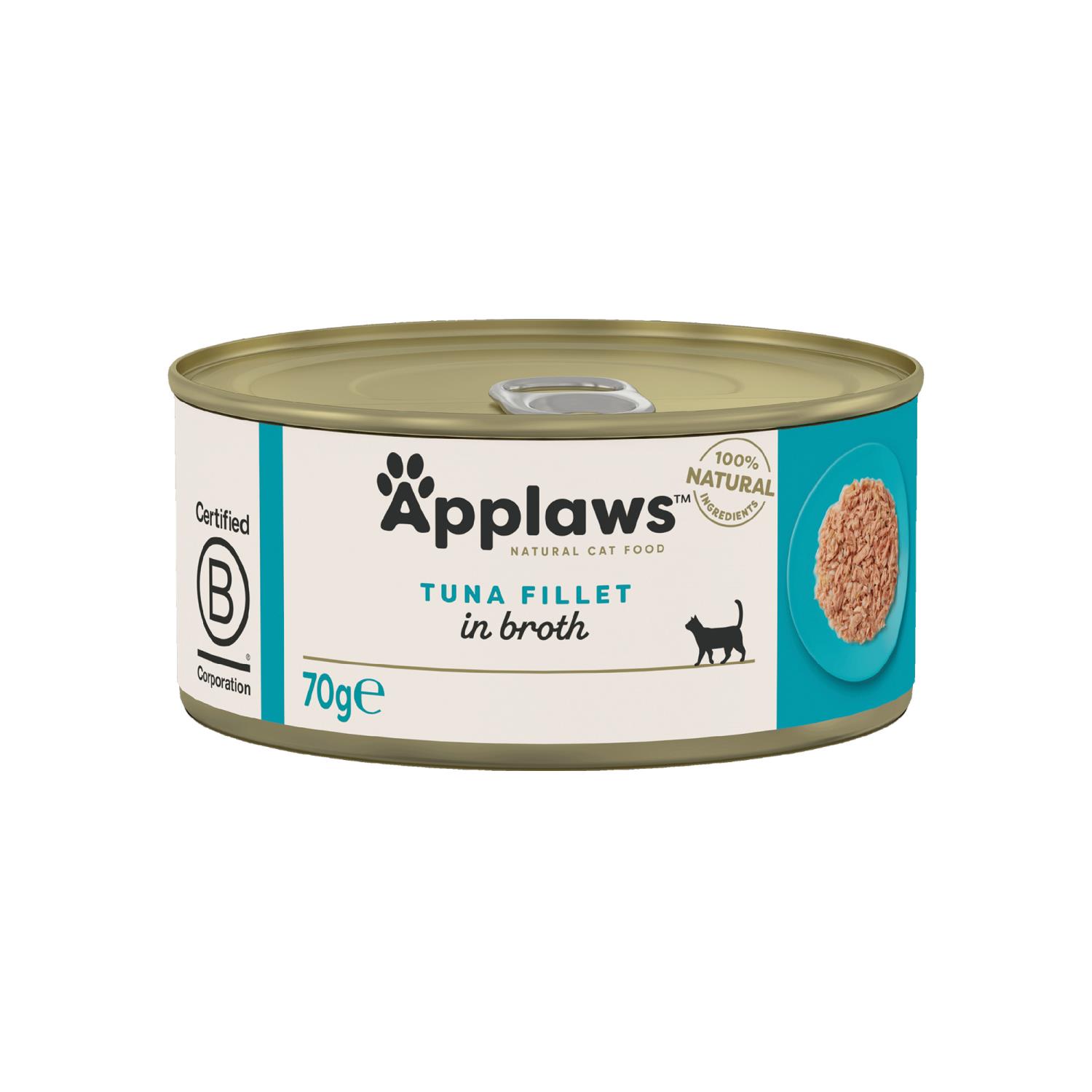 Applaws Katt Konserv Tuna Fillet 70g