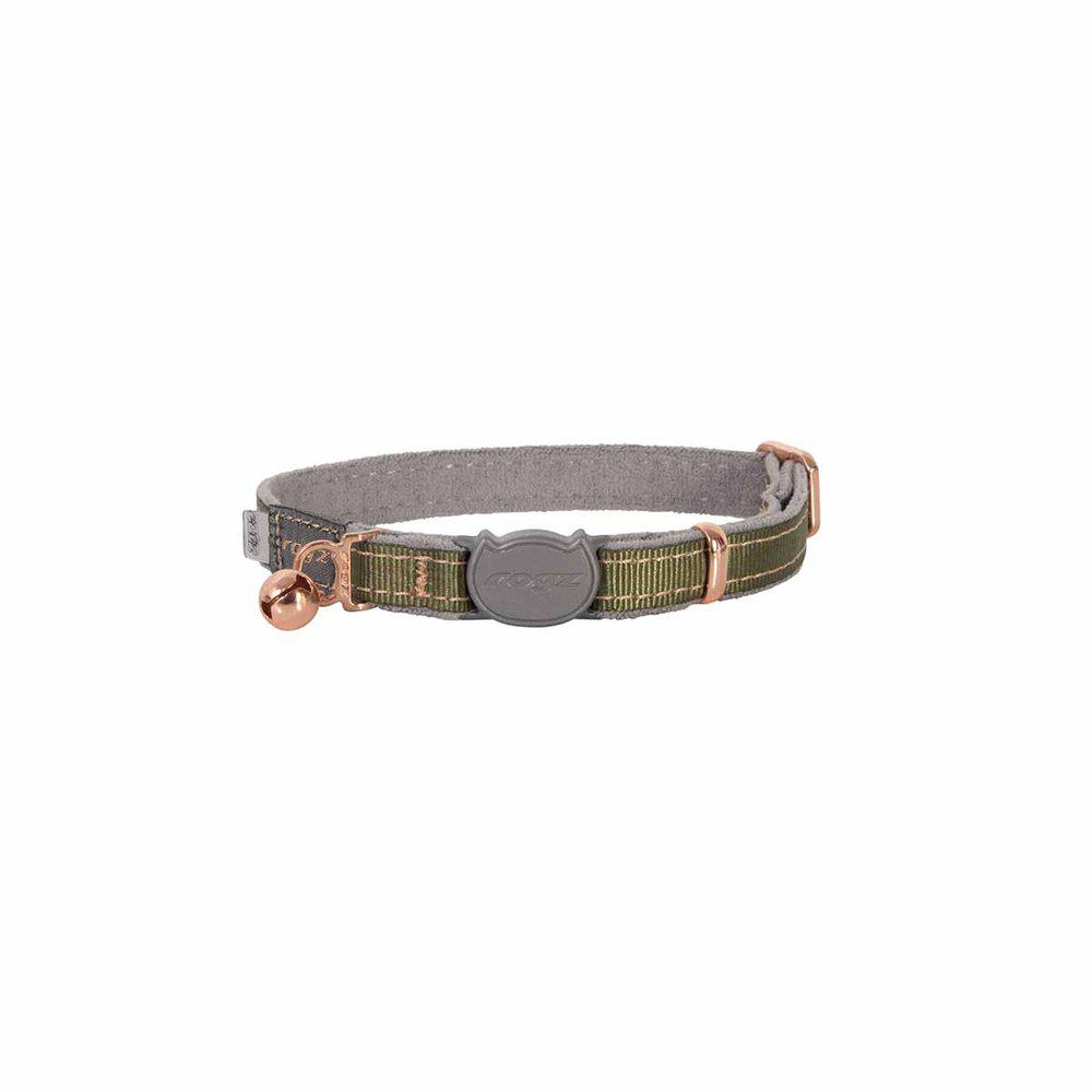 Rogz Urbancat Halsband Olivgrön Xs 16,5-23cm