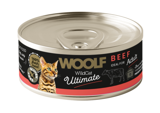 Woolf Wildcat våtfôr - Biff paté 85 g