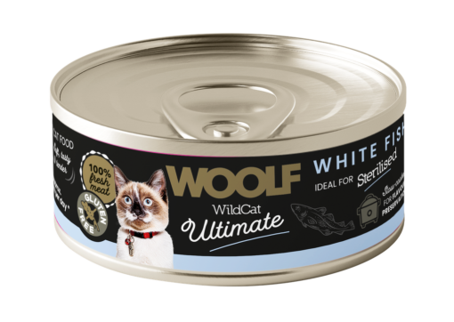 Woolf Wildcat våtfôr - Hvit Fisk paté 85 g