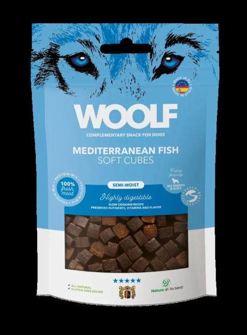 Woolf Soft Cubes Mediterranean fish 100g