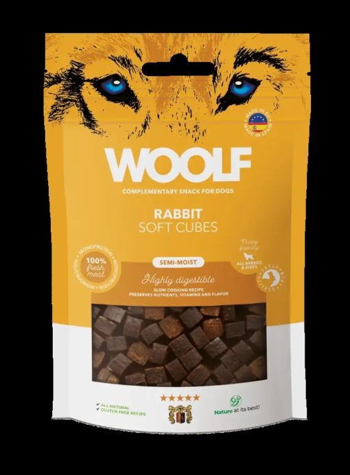 Woolf Soft Cubes Rabbit 100g