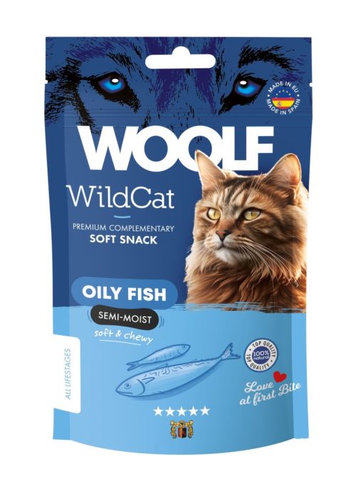 Woolf Wildcat Snacks Oil fish 50G