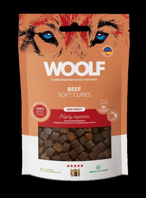 Woolf Soft Cubes Biff 100g