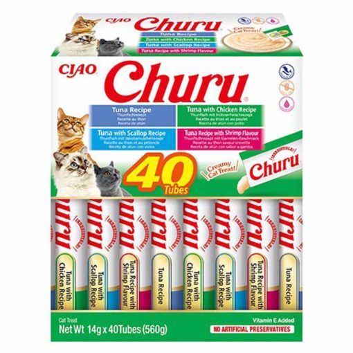 Churu Cat Tuna/seafood Varieties 40stk