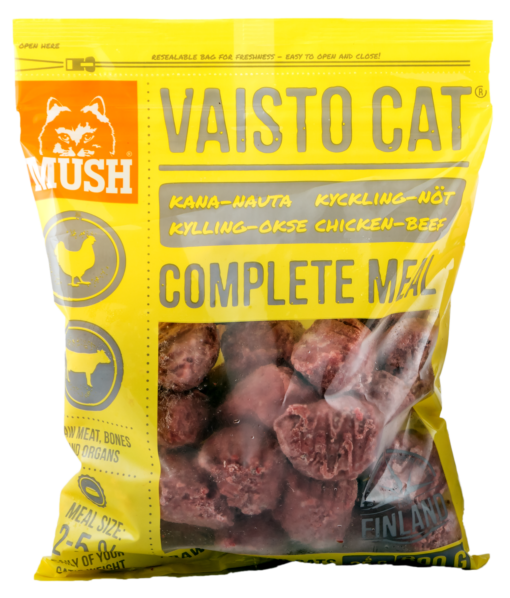 MUSH Vaisto® Cat Gul (Kylling-Okse) 0,8 kg