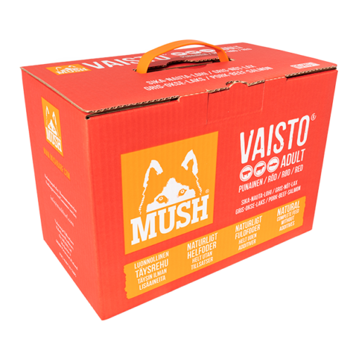 MUSH Vaisto® Rød (Gris-Okse-Laks) 10 kg