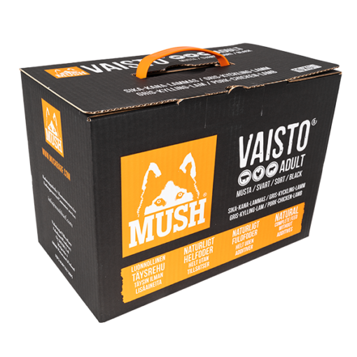 MUSH Vaisto® Svart (Gris-Kylling-Lam) 10 kg