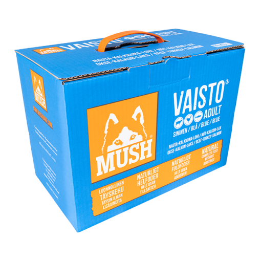 MUSH Vaisto® Okse-Kalkun-Laks (Blå) 10 kg