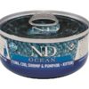 Farmina N&D Cat Ocean Tuna, Cod, Shrimp & Pumpkin Kitten 70 gr