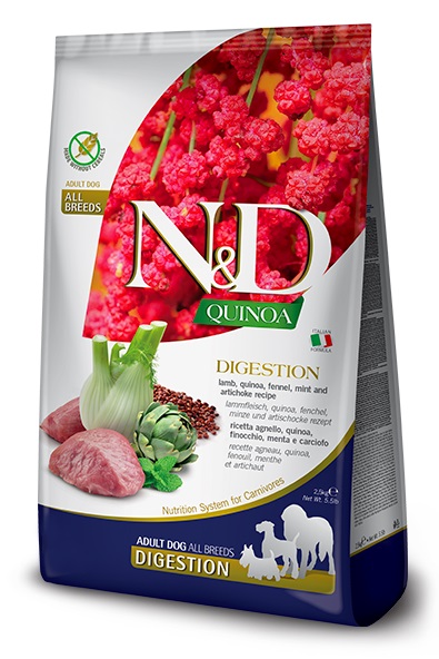 Farmina N&D Dog Quinoa Digestion, Lamb & Fennel Adult Medium & Maxi 7 kg