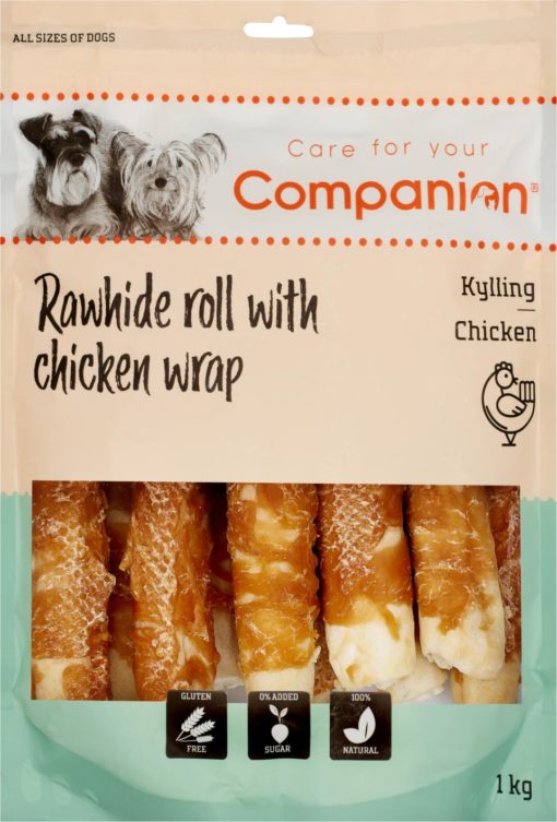 Companion Rawhide Roll with chicken wrap 18 cm, 1kg