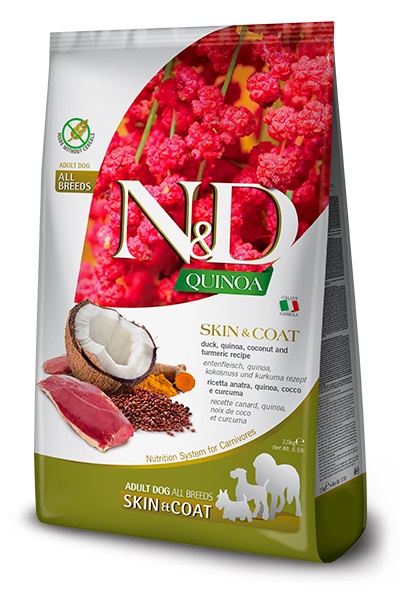 Farmina N&D Quinoa Dog Skin & Coat, Duck & Coconut Adult All Breeds 2,5 kg