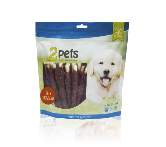 2pets Tyggepinne hjort 12cm 30-pack, 400g  U