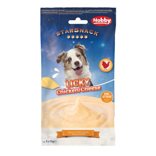 StarSnack LICKY Chicken & Cheese 75 g, 5-pack