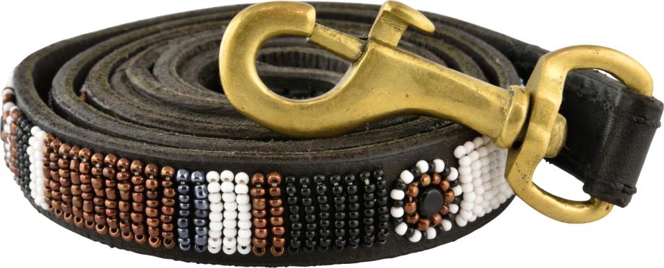 Kampuni håndlaget hundebånd Takaunga lang 162x2,1cm