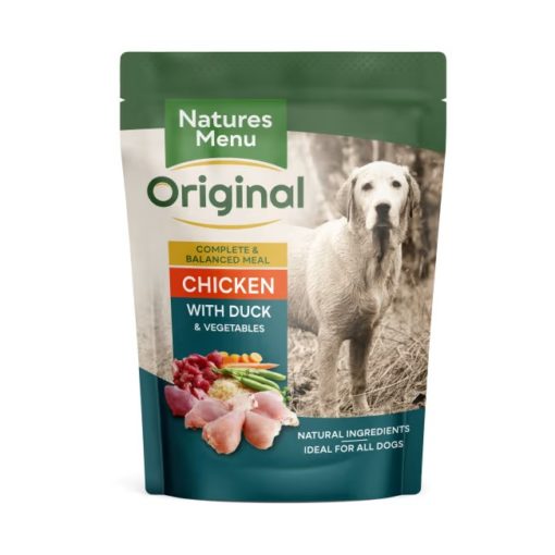 Natures Menu Pouches Hund Adult Kylling og And 300g