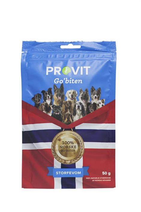 PROVIT PROVIT Go`biten Hund Frysetørket Storfevom 50g