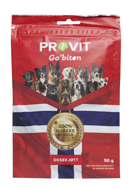 PROVIT PROVIT Go`biten Hund Frysetørket Oksekjøtt 50g