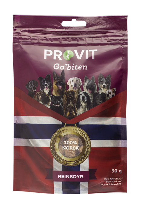 PROVIT Go`biten Hund Frysetørket Reinsdyr 50g