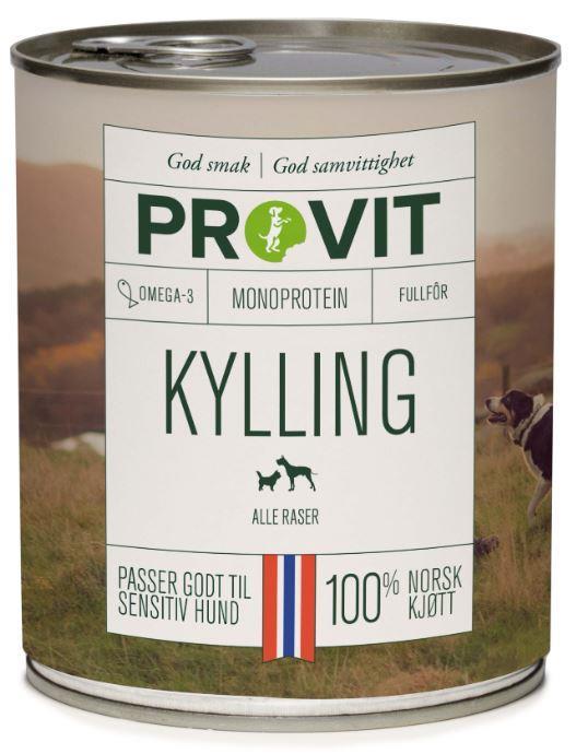 PROVIT Våtfôr Kylling Hund 800g