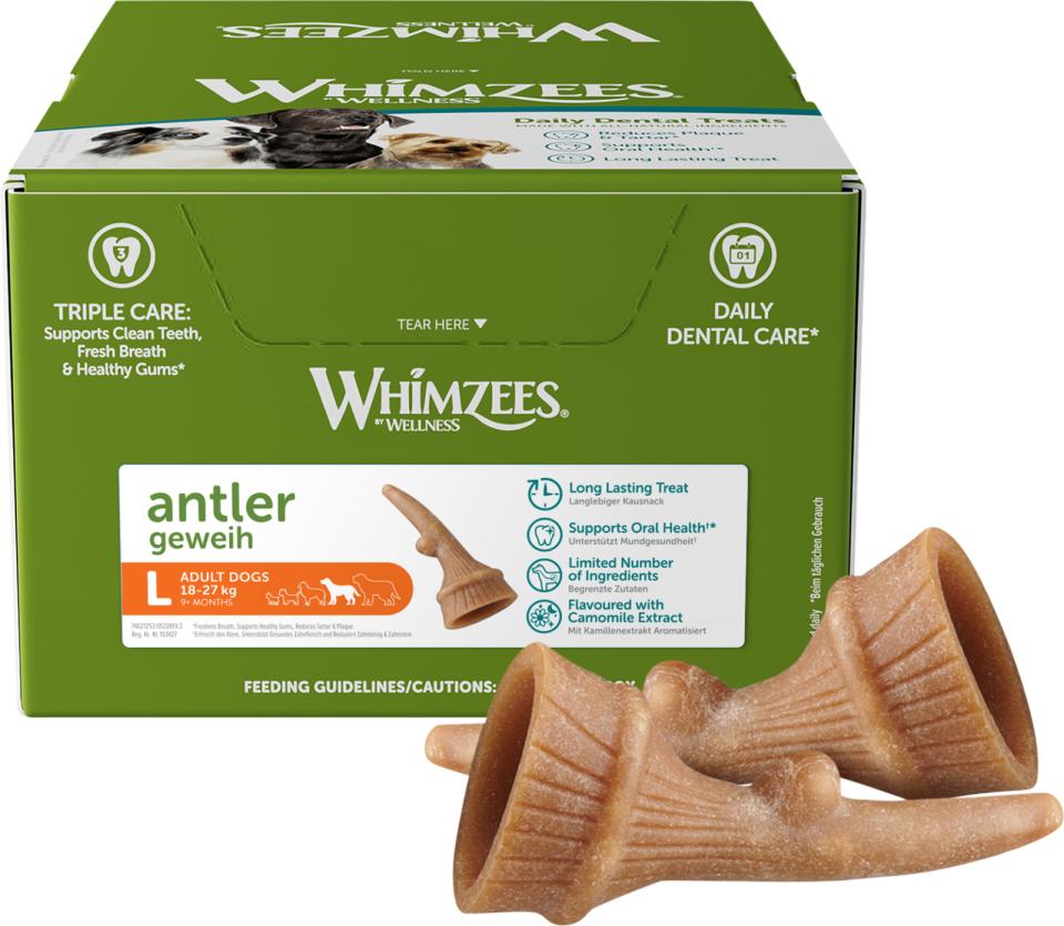 Whimzees Occupy Antler L til store hunder 60g