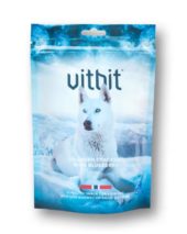 Hundesnacks Vitbit Collagen Crackers M/Blåbær 70g