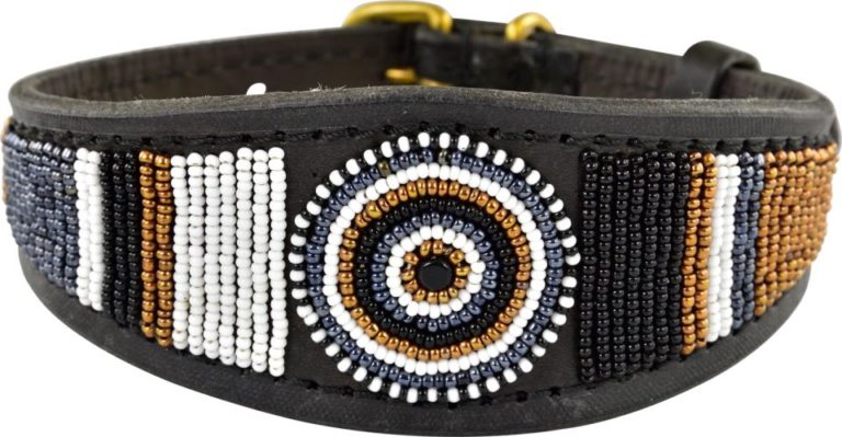 Kampuni håndlaget hundehalsbånd Lucher Takaungu S